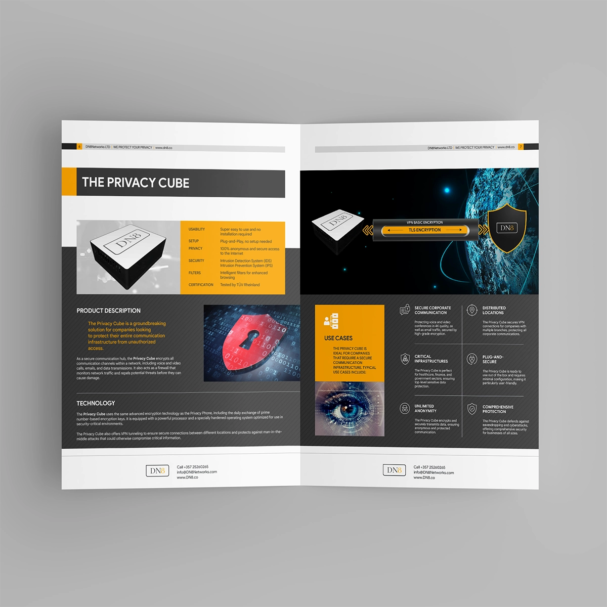 Thumbnail 3: DN8 Networks brochure - Inner page spread 2