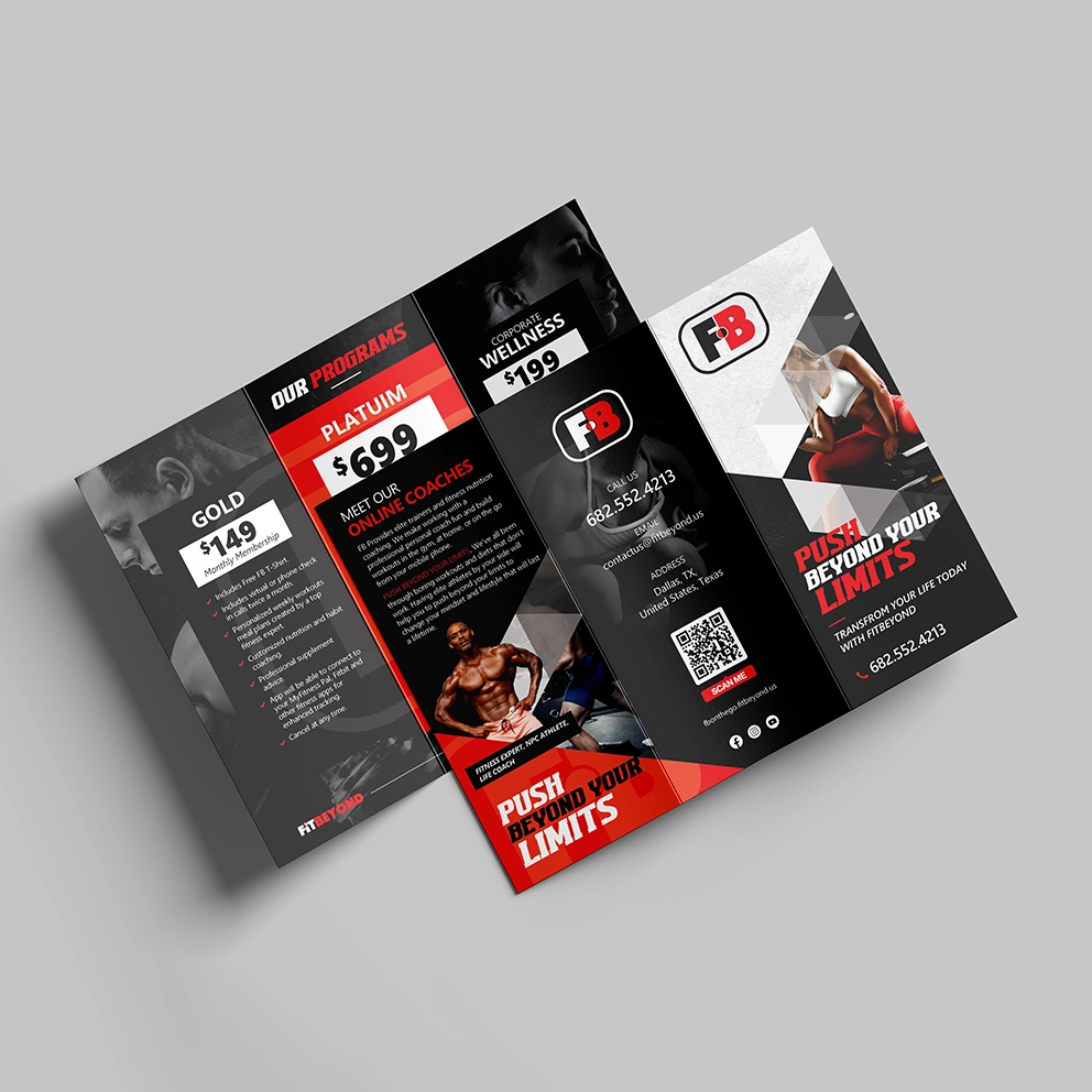 Preview of FitBeyond body fitness brochure