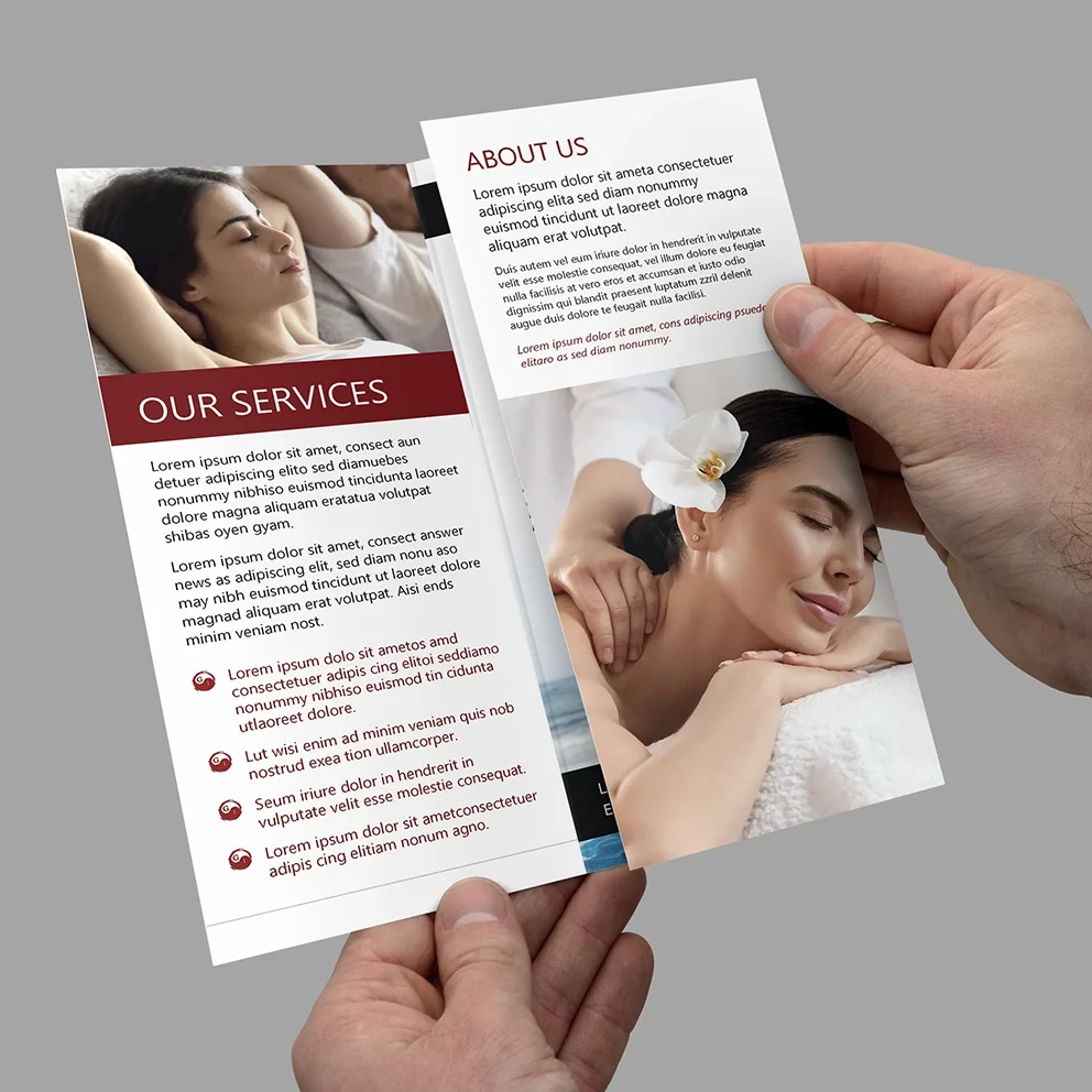 Thumbnail 2: G&L Acupuncture trifold brochure - Inner spread