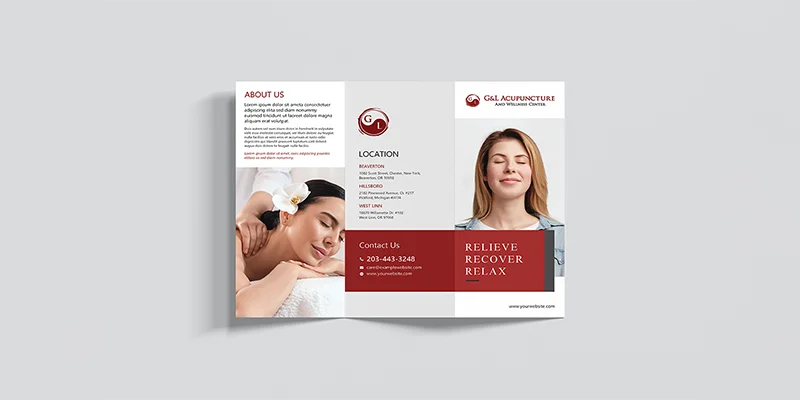 Preview of G&L Acupuncture trifold brochure 12 - Back