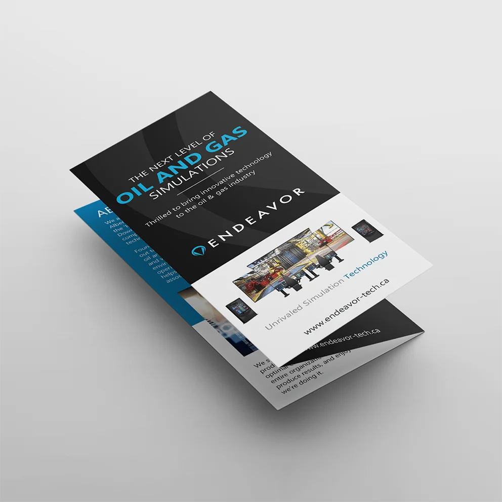 Thumbnail 3: oil and gas simulator brochure design