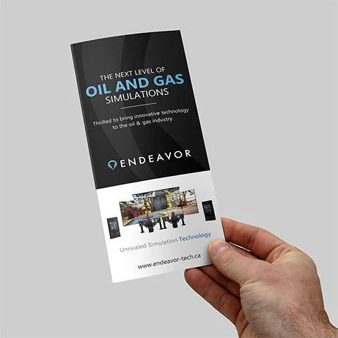 Preview of Oil and Gas Simulator Brochure Design