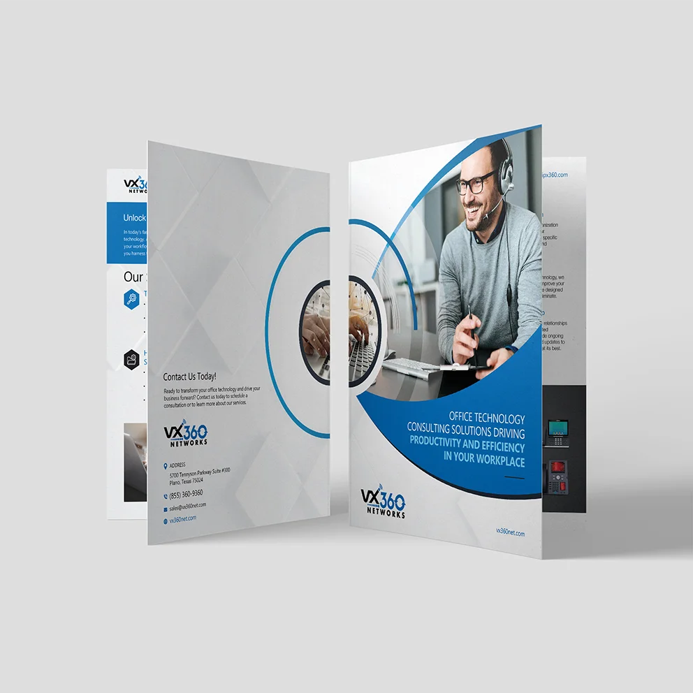 Main view of tech solution brochure